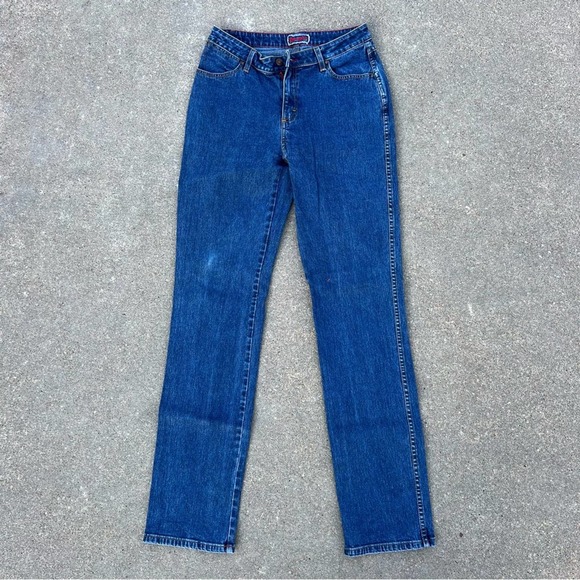 Y2K Wrangler Cowboy Cowgirl Cut Slim Fit Stretch jeans 7/8x36 18MWZSW - Picture 2 of 5